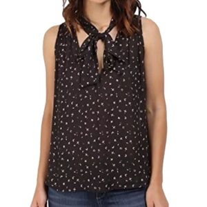 Free People Sleeveless Floral Blouse